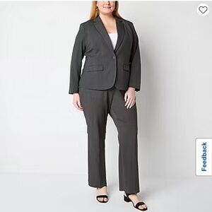 Liz Claiborne Dark Gray Pantsuit